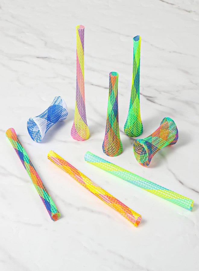 ElevateTech Cat Spring Toys Cat Tube Spring Toy Interactive for Indoor Cats Plastic Coils Attract Cats to Swat Bite Hunt 3.66 × 1.85 × 0.12 inches Multicolor 60Pcs - Image 5